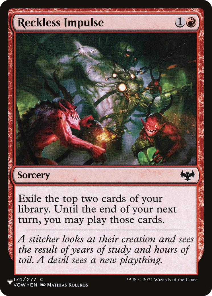 Reckless Impulse (LIST-174/277) [The List]