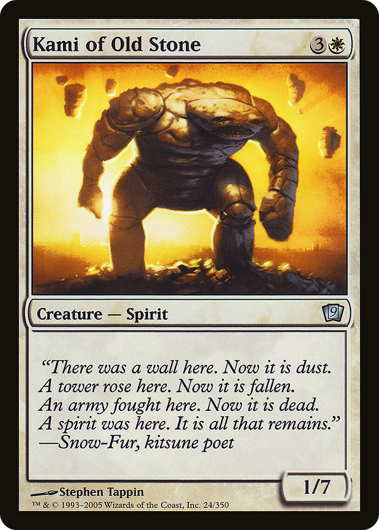 Kami of Old Stone (9ED-024) [9th Edition] Foil