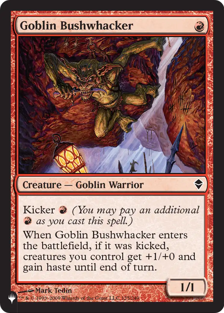 Goblin Bushwhacker (LIST-125) [The List]