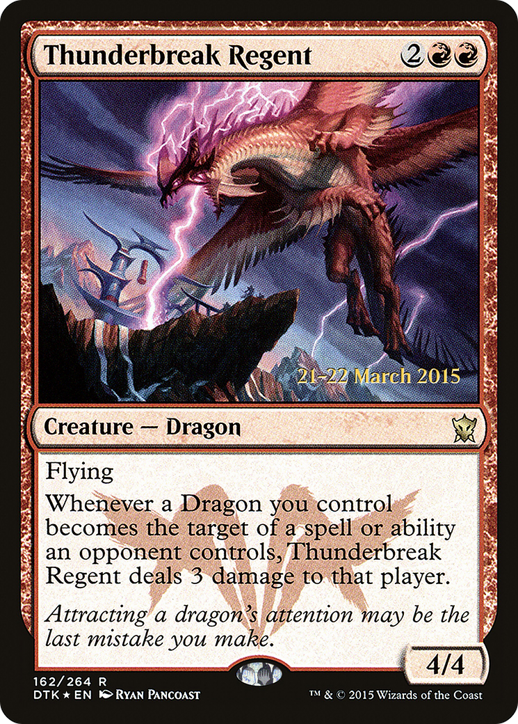 Thunderbreak Regent (PRE-162) [Dragons of Tarkir Promos] Foil
