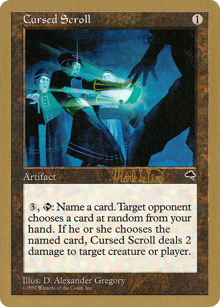 Cursed Scroll - 1999 Mark Le Pine (TMP) [World Championship Decks 1999]