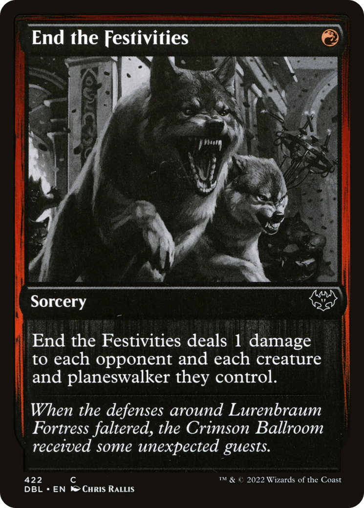 End the Festivities (DBL-422) [Innistrad: Double Feature]