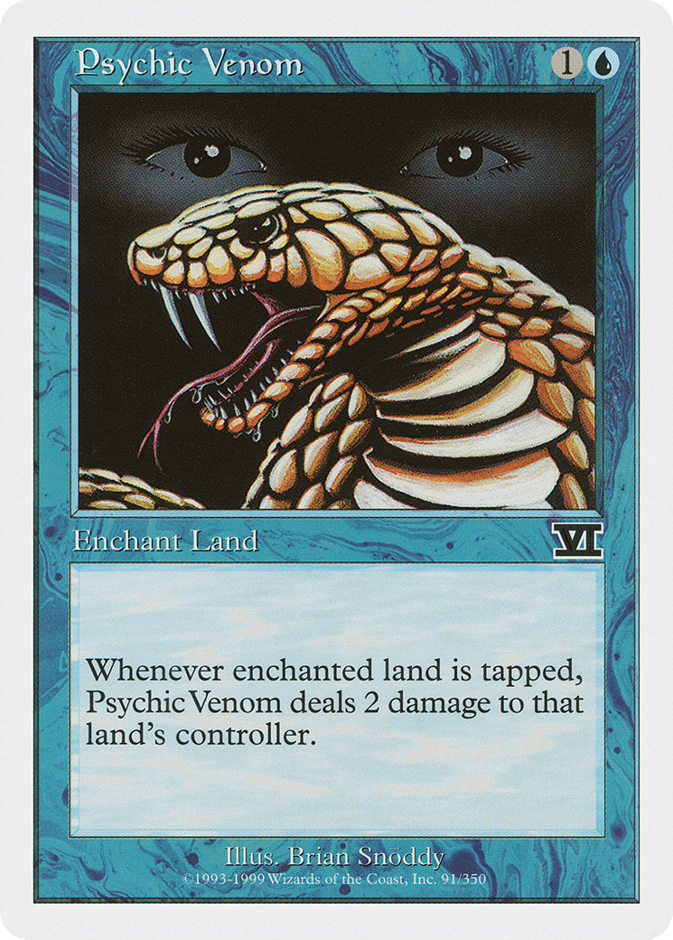 Psychic Venom (6ED-091) [Classic Sixth Edition]