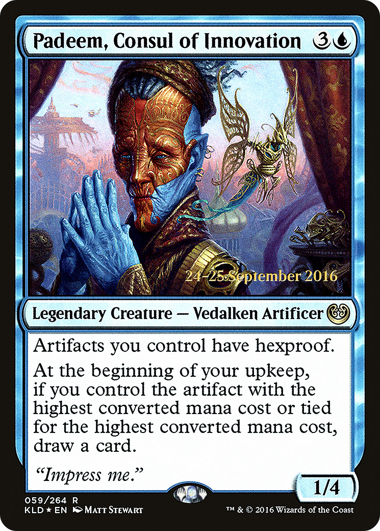 Padeem, Consul of Innovation (PRE-059) [Kaladesh Promos] Foil