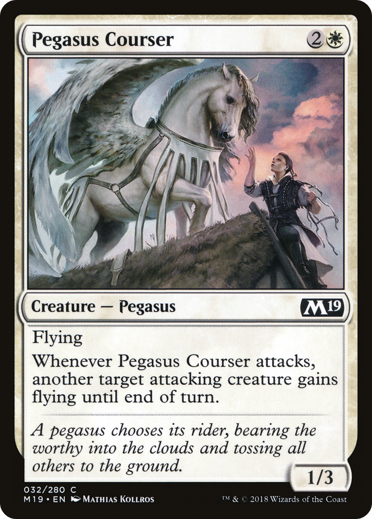 Pegasus Courser (M19-032) [Core Set 2019] Foil