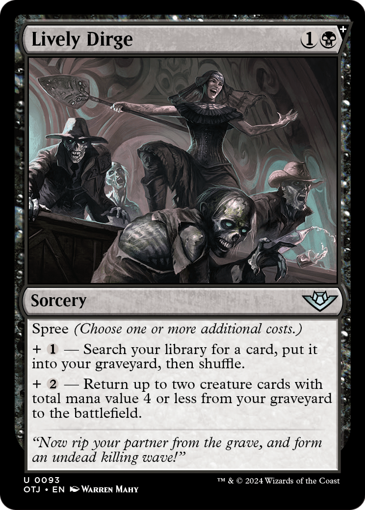 Lively Dirge (OTJ-093) [Outlaws of Thunder Junction] Foil