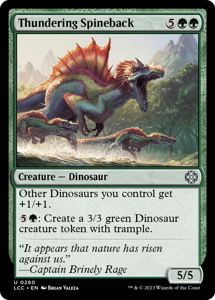 Thundering Spineback [Commander: The Lost Caverns of Ixalan]