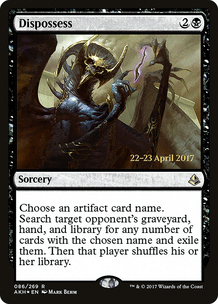 Dispossess (PRE-086) [Amonkhet Promos] Foil