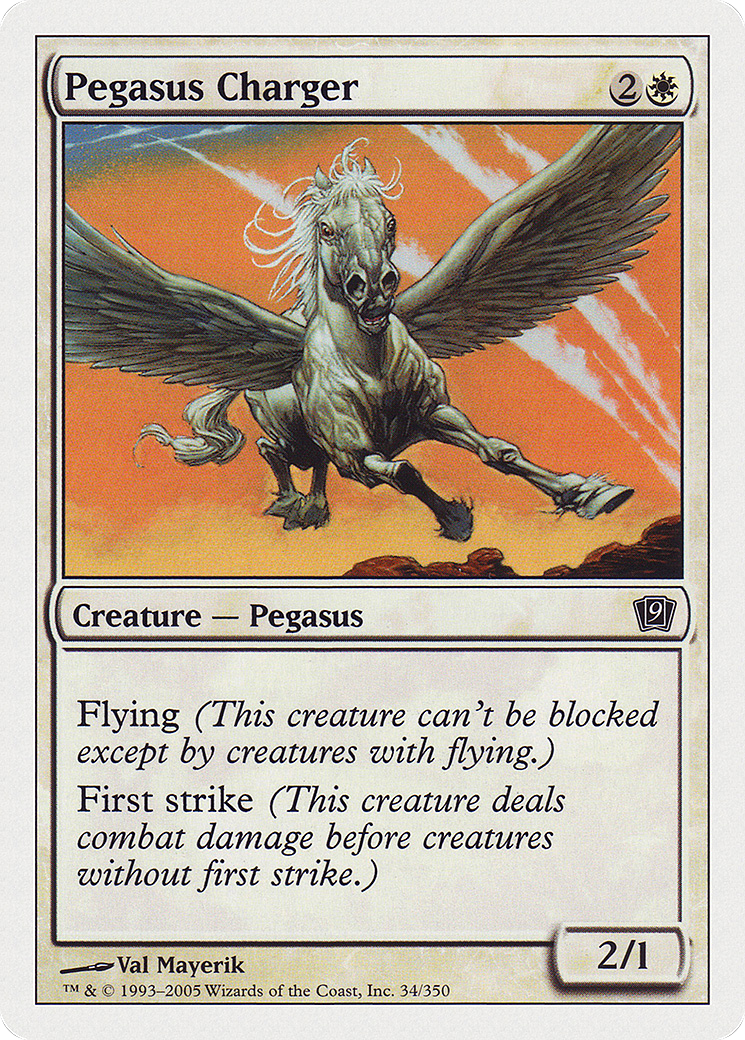 Pegasus Charger (9ED-034) [9th Edition] Foil