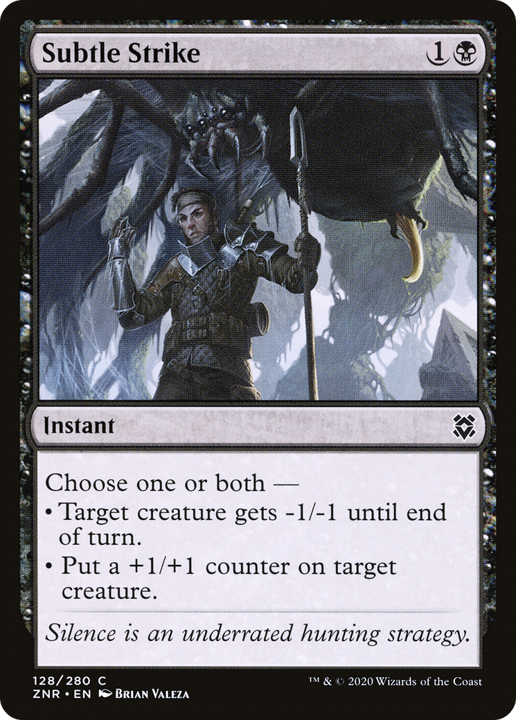 Subtle Strike (ZNR-128) [Zendikar Rising] Foil