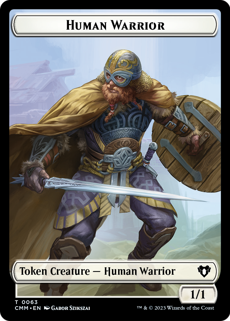 Human Warrior (TCMM-063) [Commander Masters Tokens]
