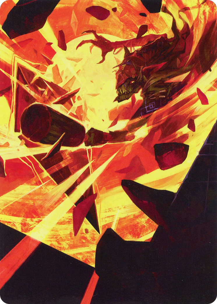 Zada, Hedron Grinder // Zada, Hedron Grinder (AMOM-075) (Borderless) [March of the Machine Art Series] Foil
