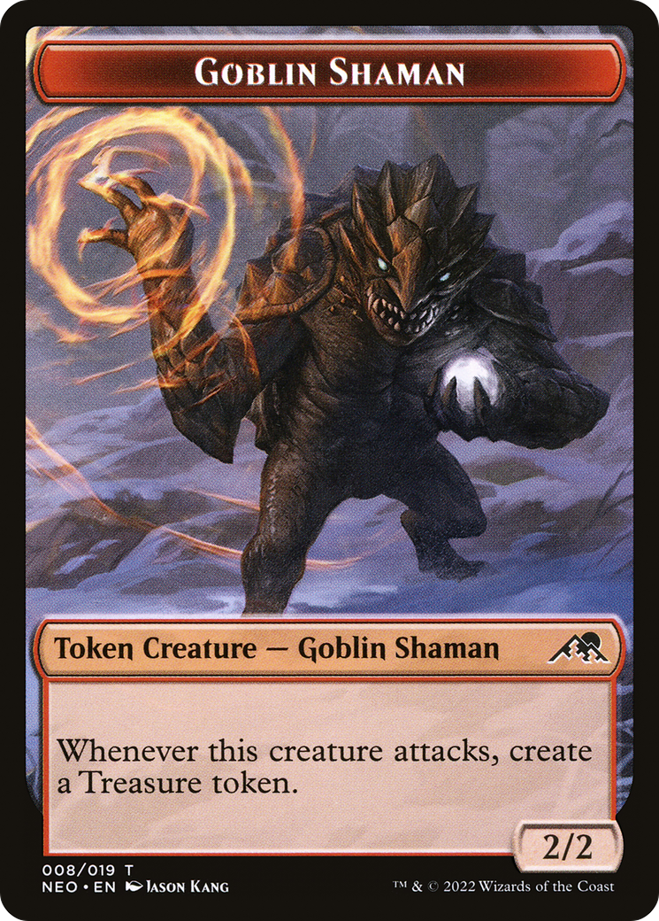 Goblin Shaman Token (NEO-008) [Kamigawa: Neon Dynasty Tokens]