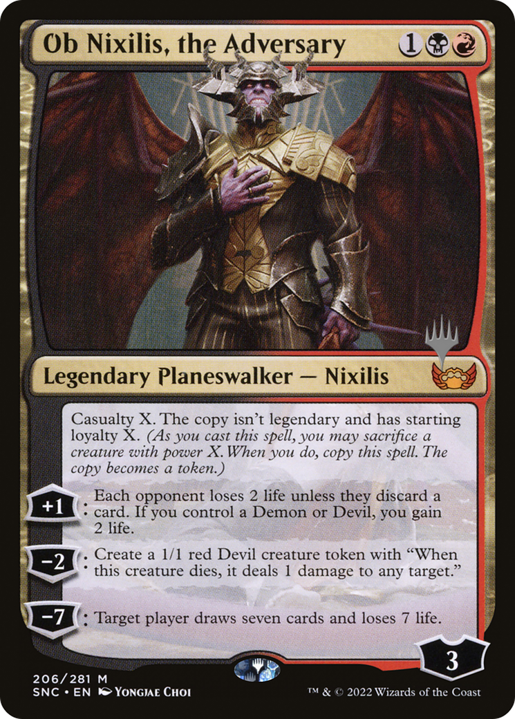 Ob Nixilis, the Adversary (PPSNC-206) [Promo Pack: Streets of New Capenna Promos]