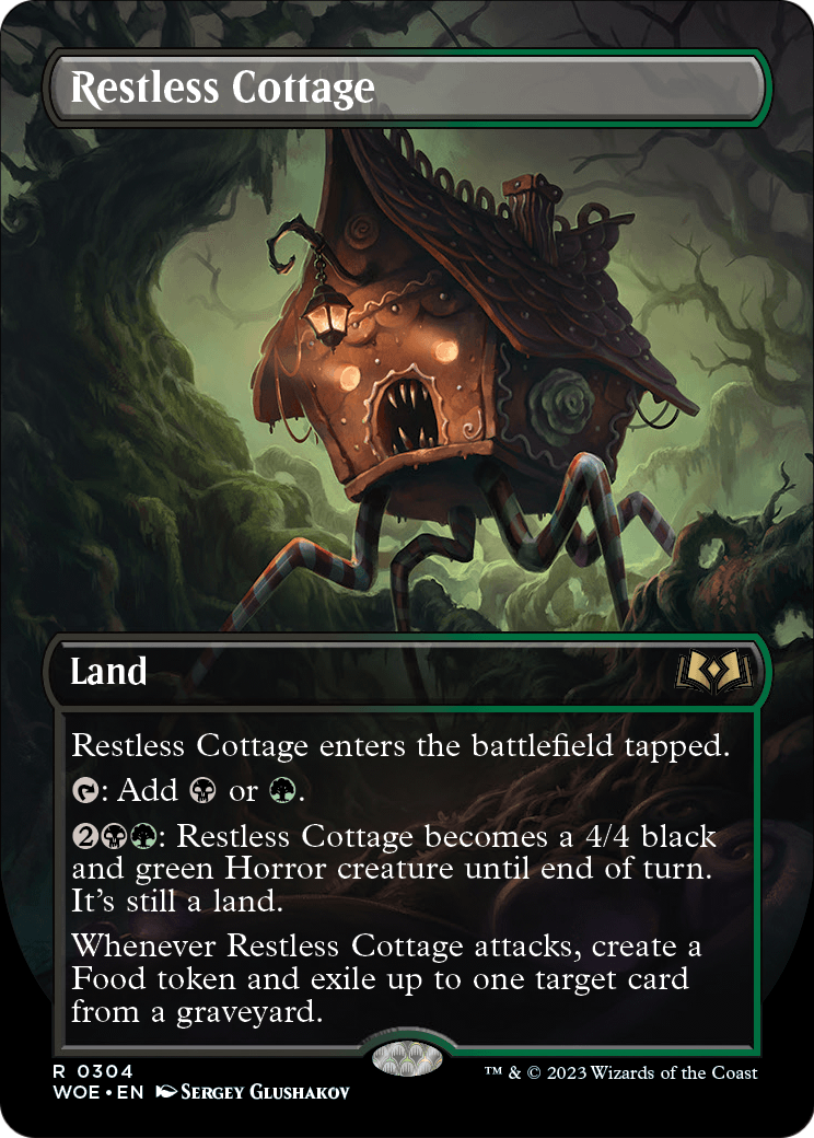 Restless Cottage (Borderless) (WOE-304) [Wilds of Eldraine] Foil