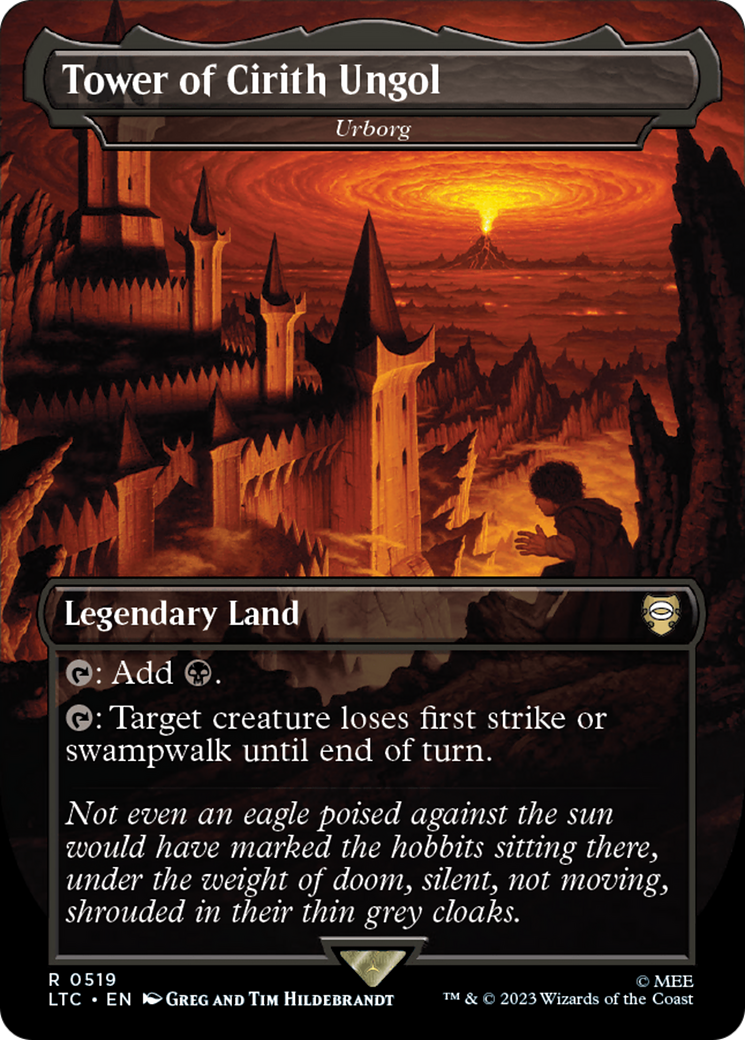 Tower of Cirith Ungol - Urborg (Borderless) (LTC-519) [Tales of Middle-earth Commander] Foil