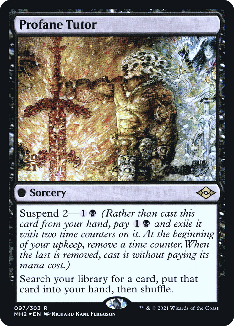 Profane Tutor (PRE-097) [Modern Horizons 2 Promos] Foil