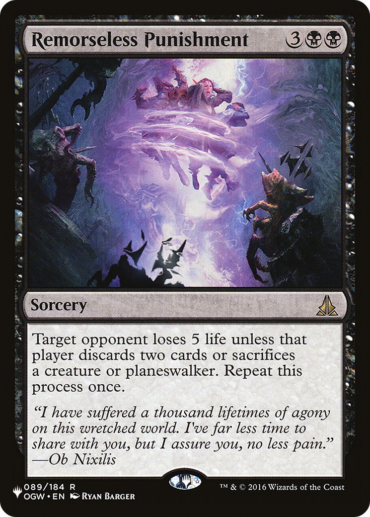 Remorseless Punishment (LIST-089/184) [The List]