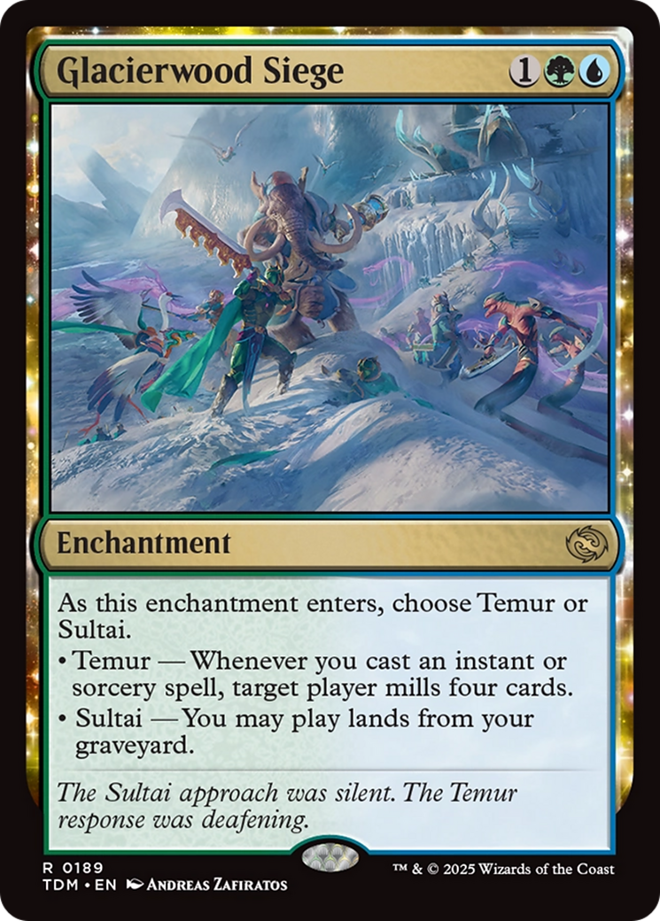 Glacierwood Siege (TDM-189) [Tarkir: Dragonstorm] Foil