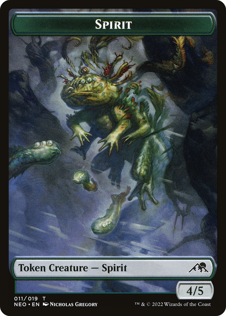 Spirit Token (NEO-011) [Kamigawa: Neon Dynasty Tokens]
