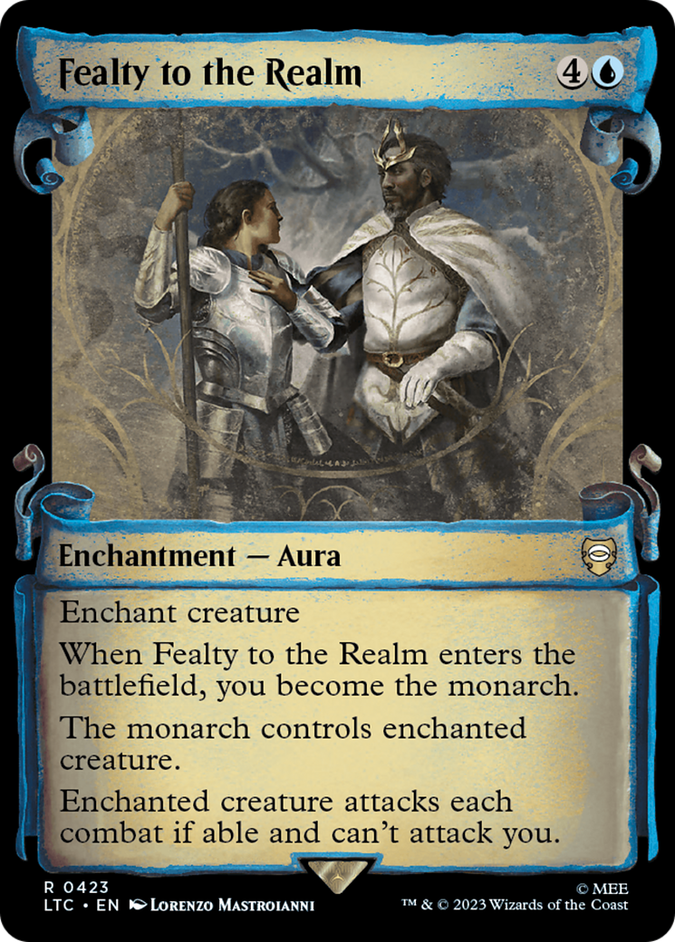 Fealty to the Realm (Showcase Scrolls) (LTC-423) [Tales of Middle-earth Commander] Foil
