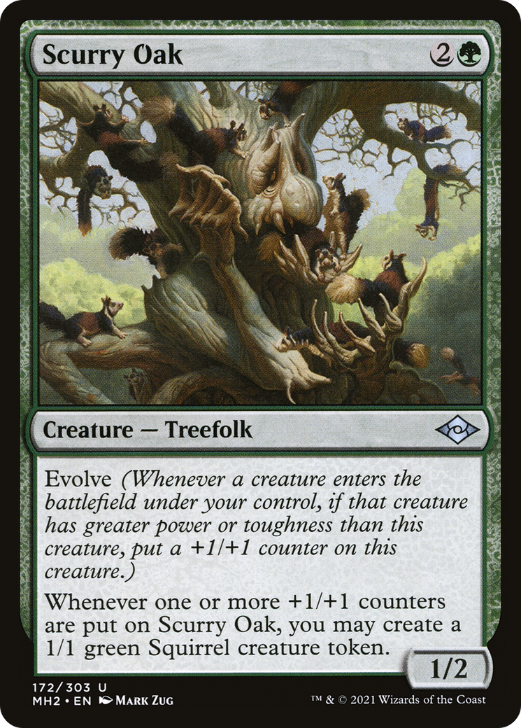 Scurry Oak (MH2-172) [Modern Horizons 2] Foil