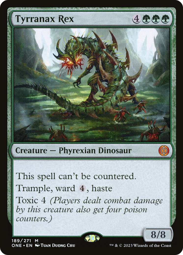 Tyrranax Rex (ONE-189) [Phyrexia: All Will Be One] Foil