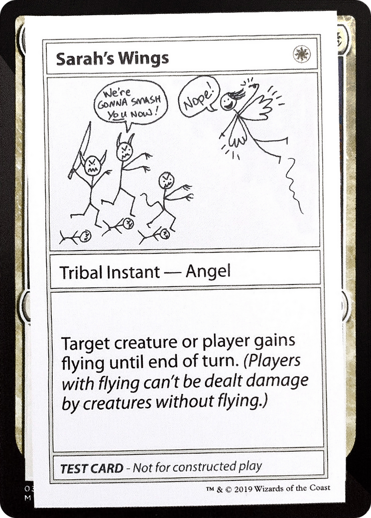 Sarah's Wings (No PW Symbol) [Mystery Booster Playtest Cards 2021]