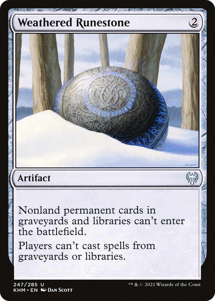 Weathered Runestone (KHM-247) [Kaldheim] Foil