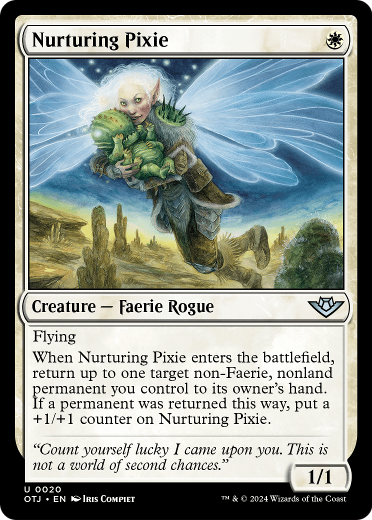 Nurturing Pixie (OTJ-020) [Outlaws of Thunder Junction] Foil