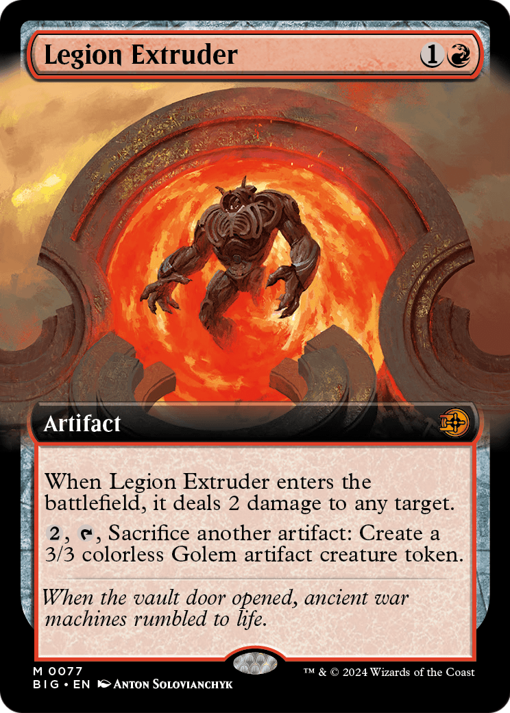 Legion Extruder (Extended Art) (BIG-077) [The Big Score] Foil
