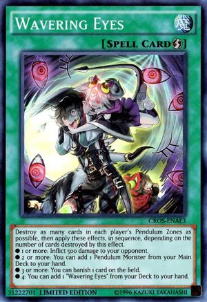 Wavering Eyes (Super Rare) (CROS-ENAE3) - Crossed Souls: Advanced Edition Limited