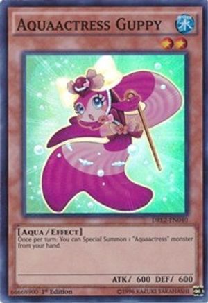 Aquaactress Guppy (Super Rare) (DRL2-EN040) - Dragons of Legend 2 1st Edition
