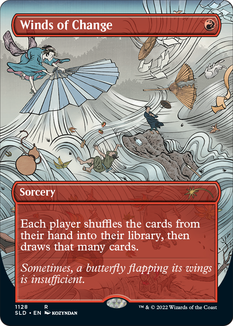 Winds of Change (SLD-1128) (Borderless) [Secret Lair Drop] Foil