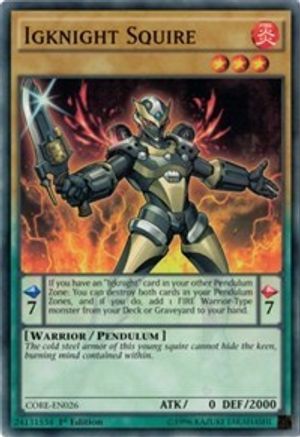 Igknight Squire (Common) (CORE-EN026) - Clash of Rebellions 1st Edition