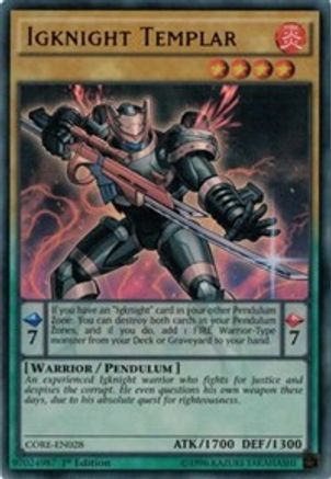 Igknight Templar (Ultra Rare) (CORE-EN028) - Clash of Rebellions Unlimited