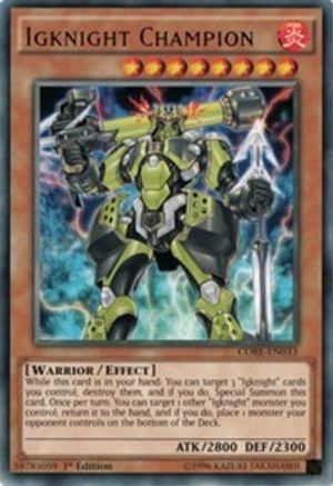Igknight Champion (Rare) (CORE-EN033) - Clash of Rebellions 1st Edition