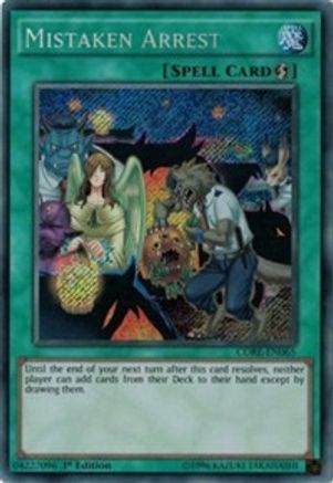 Mistaken Arrest (Secret Rare) (CORE-EN065) - Clash of Rebellions 1st Edition