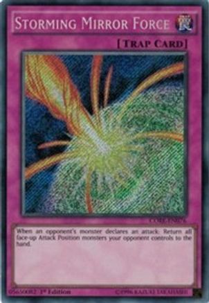 Storming Mirror Force (Secret Rare) (CORE-EN076) - Clash of Rebellions 1st Edition