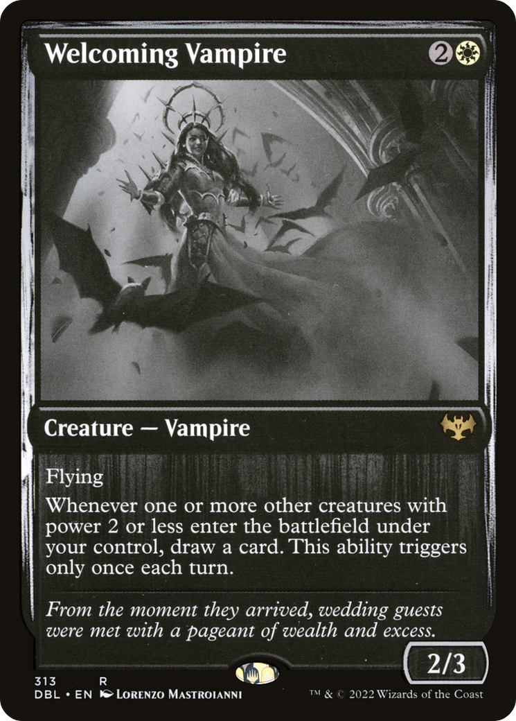 Welcoming Vampire (DBL-313) [Innistrad: Double Feature] Foil