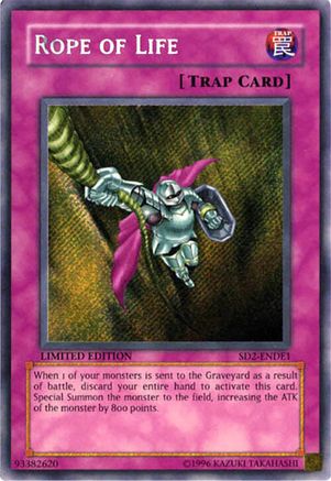 Rope of Life (Secret Rare) (SD2-ENDE1) - Structure Deck: Deluxe Edition Limited