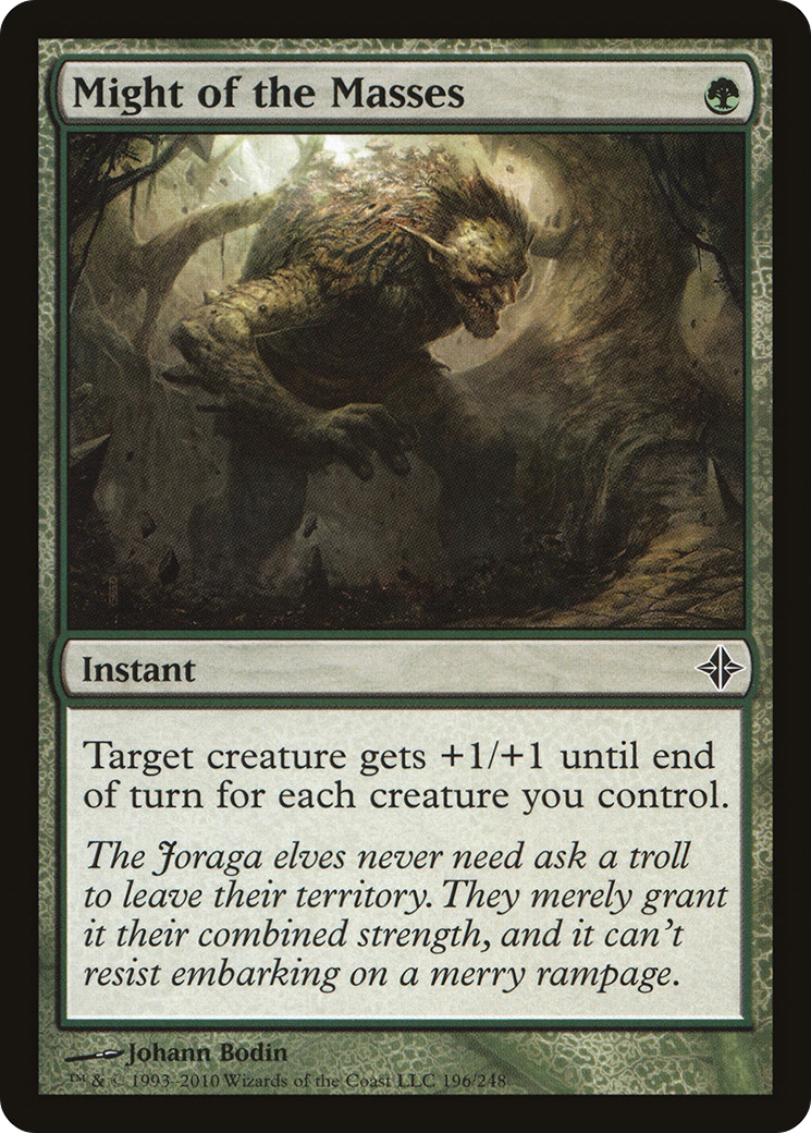 Might of the Masses (ROE-196) [Rise of the Eldrazi] Foil