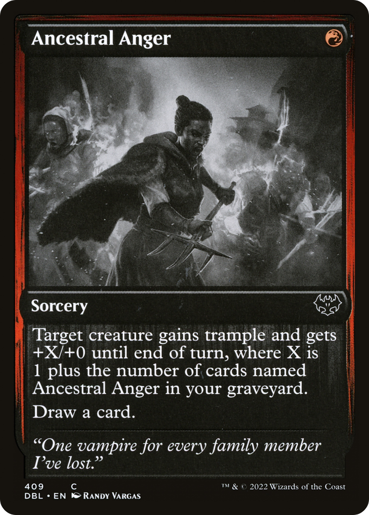 Ancestral Anger (DBL-409) [Innistrad: Double Feature] Foil