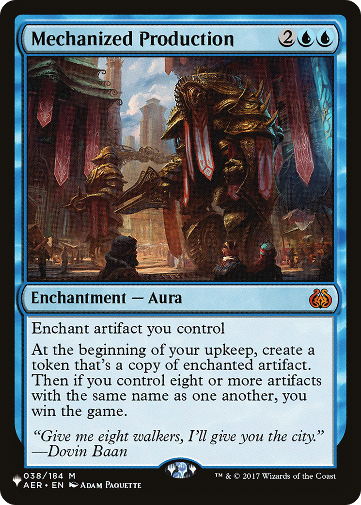 Mechanized Production (LIST-038/184) [The List]