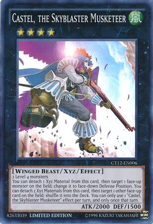 Castel, the Skyblaster Musketeer (Super Rare) (CT12-EN006) - 2015 Mega-Tins Limited