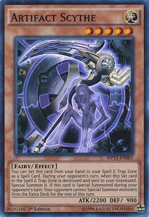 Artifact Scythe (Super Rare) (MP15-EN001) - 2015 Mega-Tins Mega Pack 1st Edition