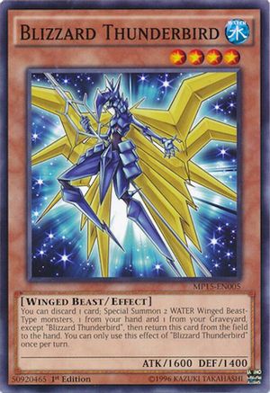 Blizzard Thunderbird (Common) (MP15-EN005) - 2015 Mega-Tins Mega Pack 1st Edition