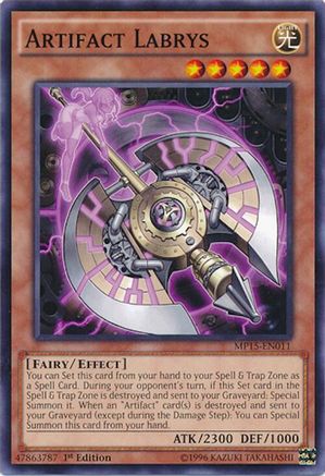 Artifact Labrys (Common) (MP15-EN011) - 2015 Mega-Tins Mega Pack 1st Edition