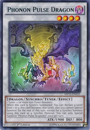 Phonon Pulse Dragon (Rare) (MP15-EN031) - 2015 Mega-Tins Mega Pack 1st Edition