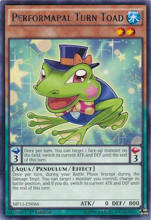 Performapal Turn Toad (Rare) (MP15-EN066) - 2015 Mega-Tins Mega Pack 1st Edition